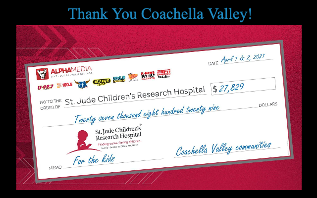U92.7 thanks everyone who donated to St. Jude Children’s Research Hospital during our 2021 Radiothon. You’ve further enabled the fight to end childhood cancer forever! Thank you!